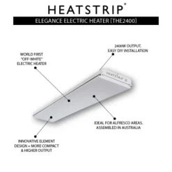 Heatstrip Elegance 2400 Watt -Dovre Peis Butikk Heatstrip Elegance 2400 watt 1