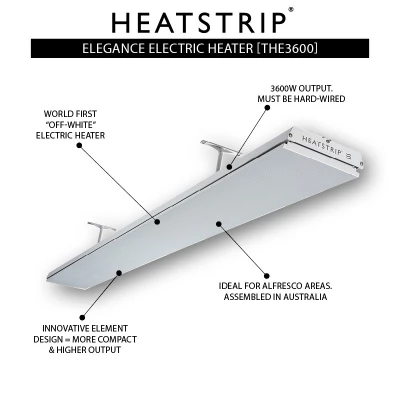 Heatstrip Elegance 3600 Watt 5 Heatstrip Elegance 3600 Watt - Bilde 5