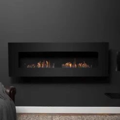 Icon Fires Nero 1450 Veggmontert - Svart 7 Icon Fires Nero 1450 Veggmontert - Svart -Dovre Peis Butikk Nero 1750 wall mounted fireplace