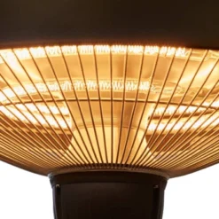 Henge Terrassevarmer 600/1500 W, Ø42 Cm, Svart -Dovre Peis Butikk OUT 70 103