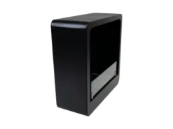 Firkantet Biopeis I Sort Med Avrundede Kanter -Dovre Peis Butikk Square wall mounted bio fireplace black bio 10 004bk 3