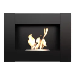 Ethanol Veggpeis Med Vertikal Ramme -Dovre Peis Butikk bio fireplace with vertical lines