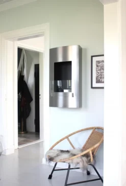 Høy Biopeis I Stål -Dovre Peis Butikk bio10019steel 38200