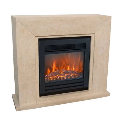 Nero Surround Elektrisk Peis - Hvit 2 Nero Surround Elektrisk Peis - Hvit - Bilde 2