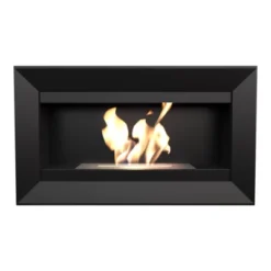 Horisontal Veggmontert Biopeis 11 Horisontal Veggmontert Biopeis -Dovre Peis Butikk black wall mounted bioethanol fireplace 432 42272