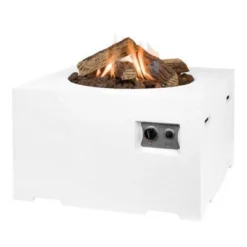 Kvadratisk Gasspeisbord - Hvit