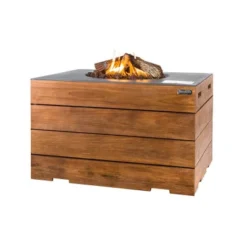 L&D Rektangulær Gasspeis - Teak, Antrasitt