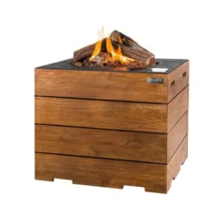 L&D Kvadratisk Gasspeis - Teak, Sort