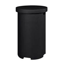 Rund Gassflaskeskjuler - Svart