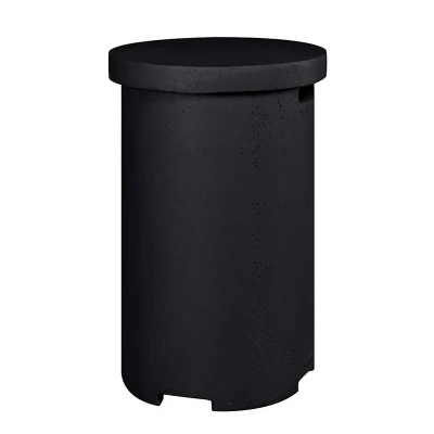 Rund Gassflaskeskjuler - Svart 1 Rund Gassflaskeskjuler - Svart