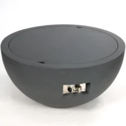 Osaka Utendørs Gass Fire Pit -Dovre Peis Butikk grey gas fireplace with a lid