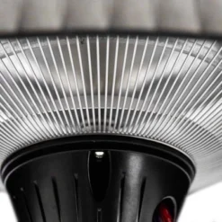 Gulvmodell 900/ 1200/ 2100 W, HA, Ø60 Cm -Dovre Peis Butikk hortus 211 377 terrassevarmer gulvmodel med skaerm 900 1200 2100 w sort close up slukket