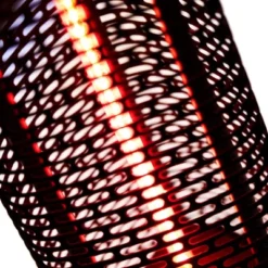 Terrassevarmer Under Bord-modell 1200 W Svart 14 Terrassevarmer Under Bord-modell 1200 W Svart -Dovre Peis Butikk hortus under bord terrassevarmer close up taendt