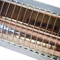 Terrassevarmer 500/1000/1500 W, Sølv -Dovre Peis Butikk hortusterrassevarmervaegmodel500w1000w1500 wsoelvcloseupsluk 42958