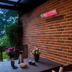 Terrassevarmer 500/1000/1500 W, Sølv -Dovre Peis Butikk hortusterrassevarmervaegmodel500w1000w1500 wsoelvhave 42960