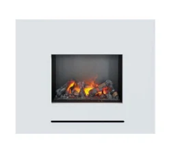 Lessing -Dovre Peis Butikk hvid realistisk hybrid pejs