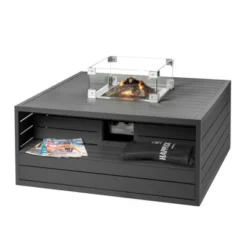 Kvadratisk Aluminium Gasspeisbord - Antrasitt