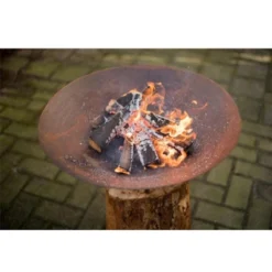 Corten Stål Fire Pit På Trestubbe 10 Corten Stål Fire Pit På Trestubbe -Dovre Peis Butikk images out802011 44116