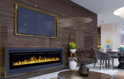 Merseyside Svart Elektrisk Peis 3 Merseyside Svart Elektrisk Peis - Bilde 3