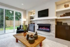 Norfolk Sort - 3-sidig Veggmontert Elpeis -Dovre Peis Butikk modena czarny b 34569