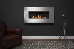 Icon Fires Nero 1450 Veggmontert - Stål 7 Icon Fires Nero 1450 Veggmontert - Stål -Dovre Peis Butikk nero brushed steel 30290