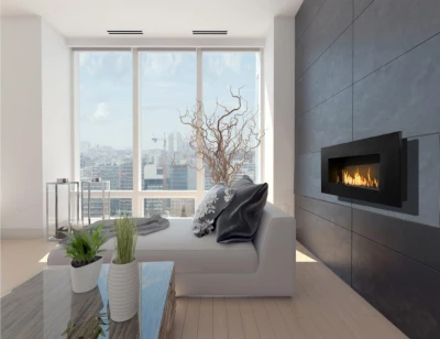 Icon Fires Nero 1150 Veggmontert - Svart 3 Icon Fires Nero 1150 Veggmontert - Svart - Bilde 3