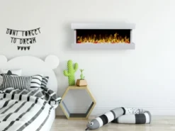 Nordfolk Hvit - 3-sidig Veggmontert Elpeis 12 Nordfolk Hvit - 3-sidig Veggmontert Elpeis -Dovre Peis Butikk nordfolk hvid 3sided electric fire 34532