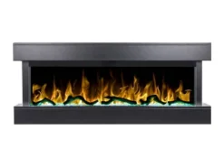 Norfolk Sort - 3-sidig Veggmontert Elpeis -Dovre Peis Butikk nordfolk vaeghaengt 3 sidet elpejs 1 33921