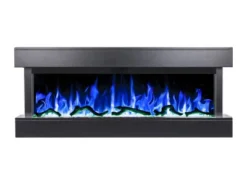 Norfolk Sort - 3-sidig Veggmontert Elpeis -Dovre Peis Butikk nordfolk vaeghaengt 3 sidet elpejs 2 33922