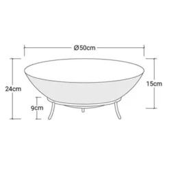 Oklahoma Bålpanne -Dovre Peis Butikk oklahoma baalfad staal illustration 42703