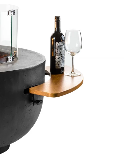 Cone-bowl Sidebord I Tre Med 2gummistøtter 1 Cone-bowl Sidebord I Tre Med 2gummistøtter