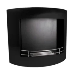 Vegghengt Biopeis I Svart Stål