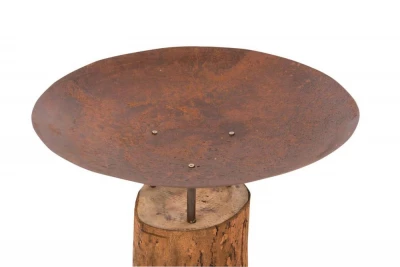 Corten Stål Fire Pit På Trestubbe 6 Corten Stål Fire Pit På Trestubbe - Bilde 6