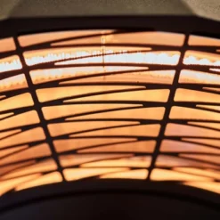 Bordmodell UFO 800/ 1200/ 2000W 15 Bordmodell UFO 800/ 1200/ 2000W -Dovre Peis Butikk terrassevarmer bordmodel 800 1200 2000 w sort out 70 116 taendt close up