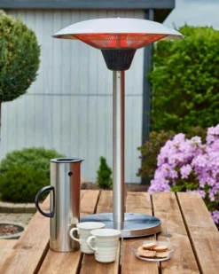 Terrassevarmer Bordmodell 900/ 1200/ 2100W -Dovre Peis Butikk terrassevarmer bordmodel 900 1200 2100 w soelv miljoe