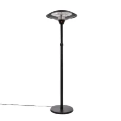 Gulvmodell 900/ 1200/ 2100W, HA, Svart -Dovre Peis Butikk terrassevarmer gulvmodel med teleskop 900 1200 2100 w sort out 70 121 slukket