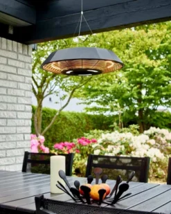 Henge Terrassevarmer UFO 2000 W, Ø45 Cm, Svart 14 Henge Terrassevarmer UFO 2000 W, Ø45 Cm, Svart -Dovre Peis Butikk terrassevarmerhaengemodelufo2000wsort211315 42915