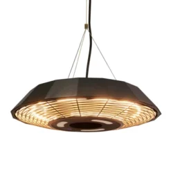 Henge Terrassevarmer UFO 2000 W, Ø45 Cm, Svart 18 Henge Terrassevarmer UFO 2000 W, Ø45 Cm, Svart -Dovre Peis Butikk terrassevarmerhaengemodelufo2000wsort211315taendt 42920