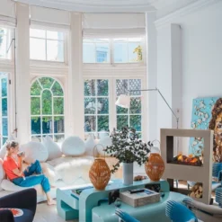 Lasize Fritstående Vanndamp Peis - Beton Look -Dovre Peis Butikk xaralyn lasize free standing hybird fireplace 3 50134